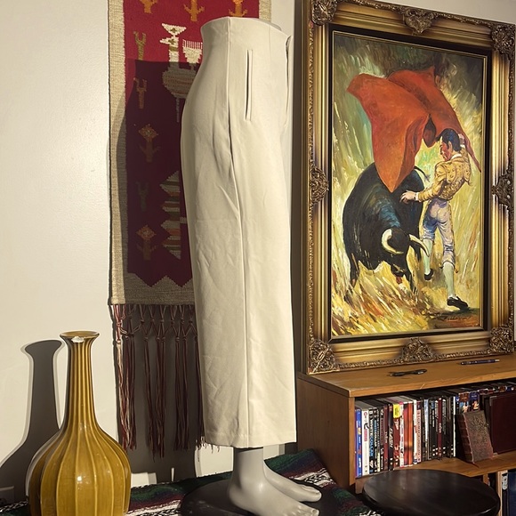 Zara oyster white culottes. Small - Picture 3 of 10